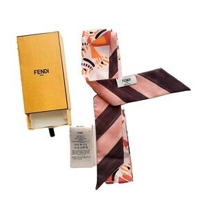 Fendi Silk Twilly Scarf
